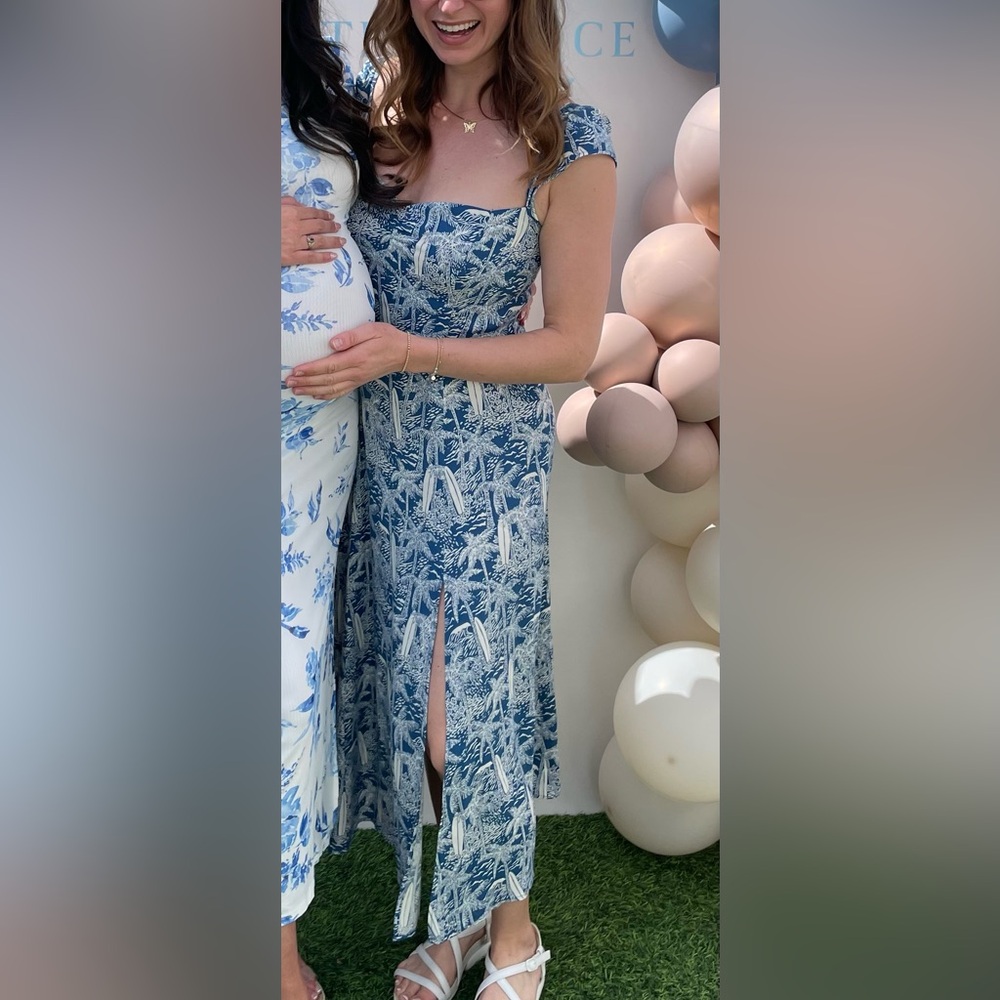 Reformation Bryson midi Dress in surfboard